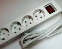 Multi-socket with 4 Positions with switch and Souko White Socket (OEM)